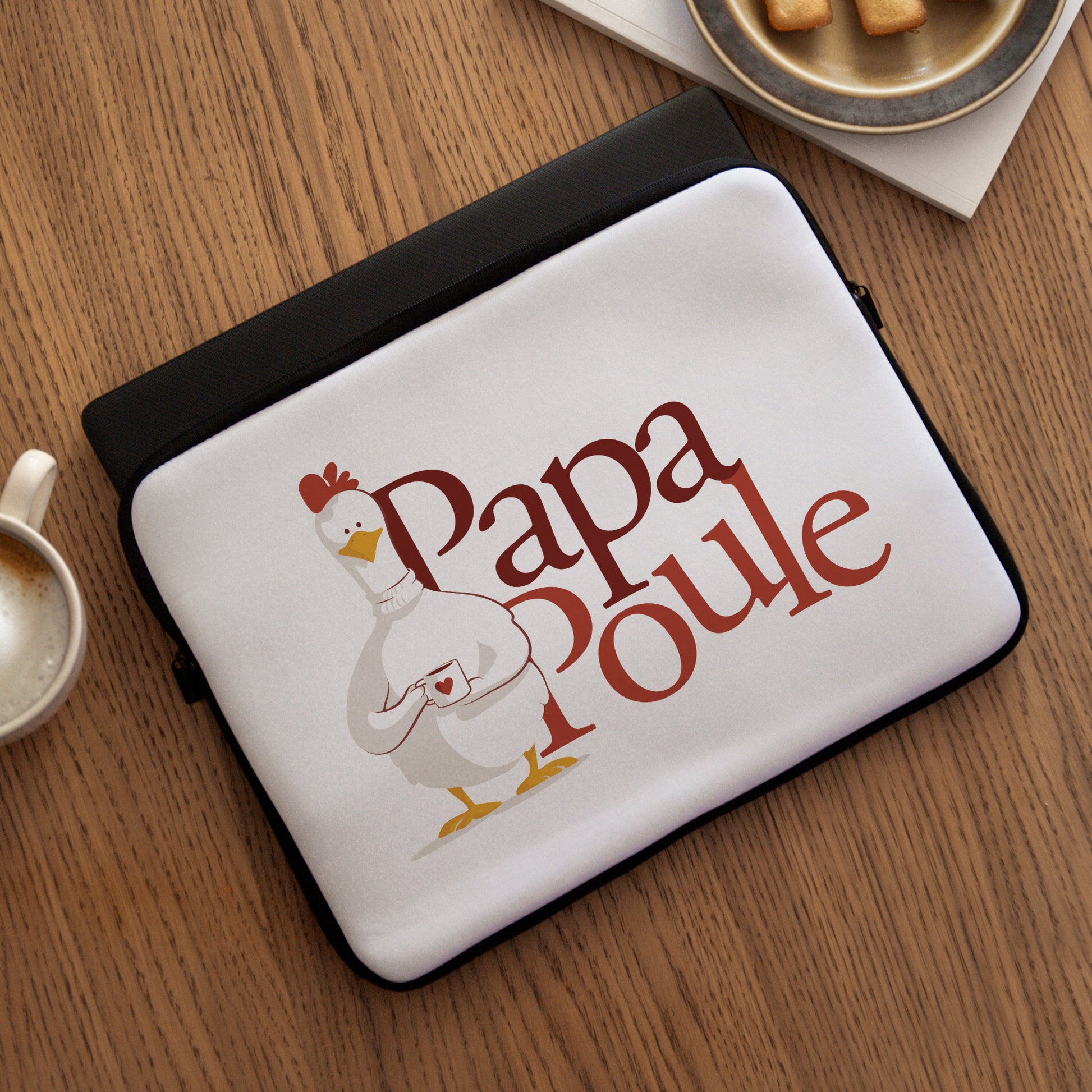 Housse ordinateur 15 pouces Mon Papa poule photo N° 3