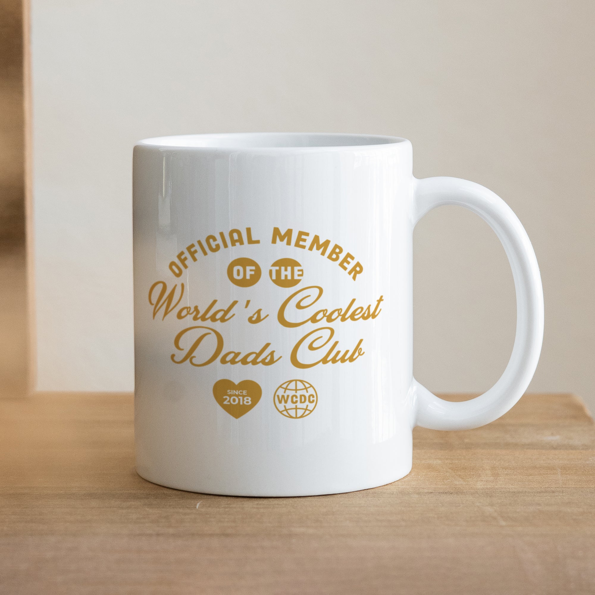 Mug Blanc Coolest Dads Club photo N° 1