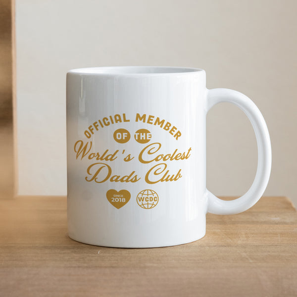 Mug Blanc Coolest Dads Club photo