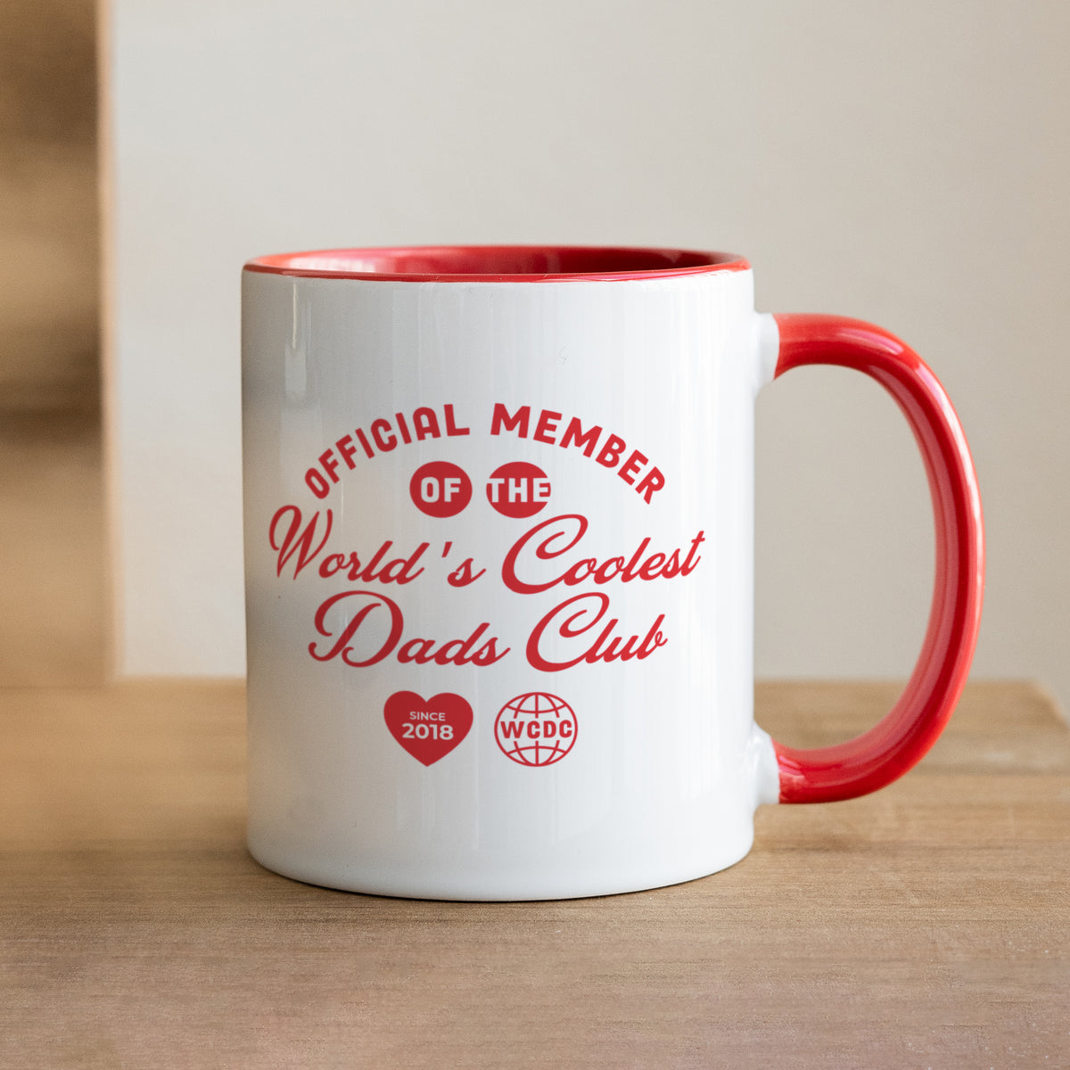 Mug Rouge Coolest Dads Club photo N° 1