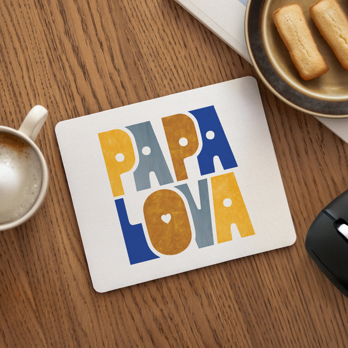 Tapis de souris Rectangle Mon Papa Lova photo N° 1