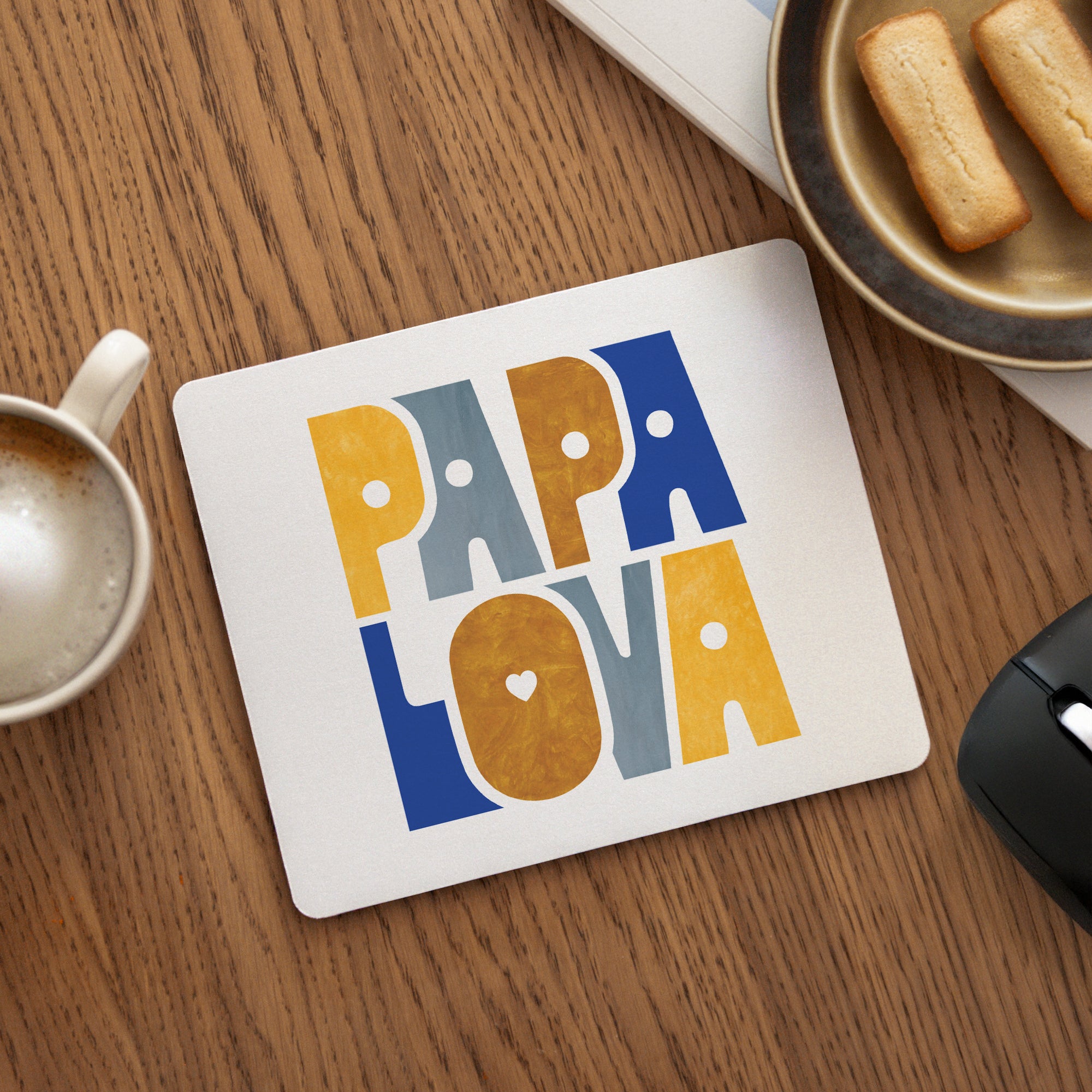Tapis de souris Rectangle Mon Papa Lova photo N° 1