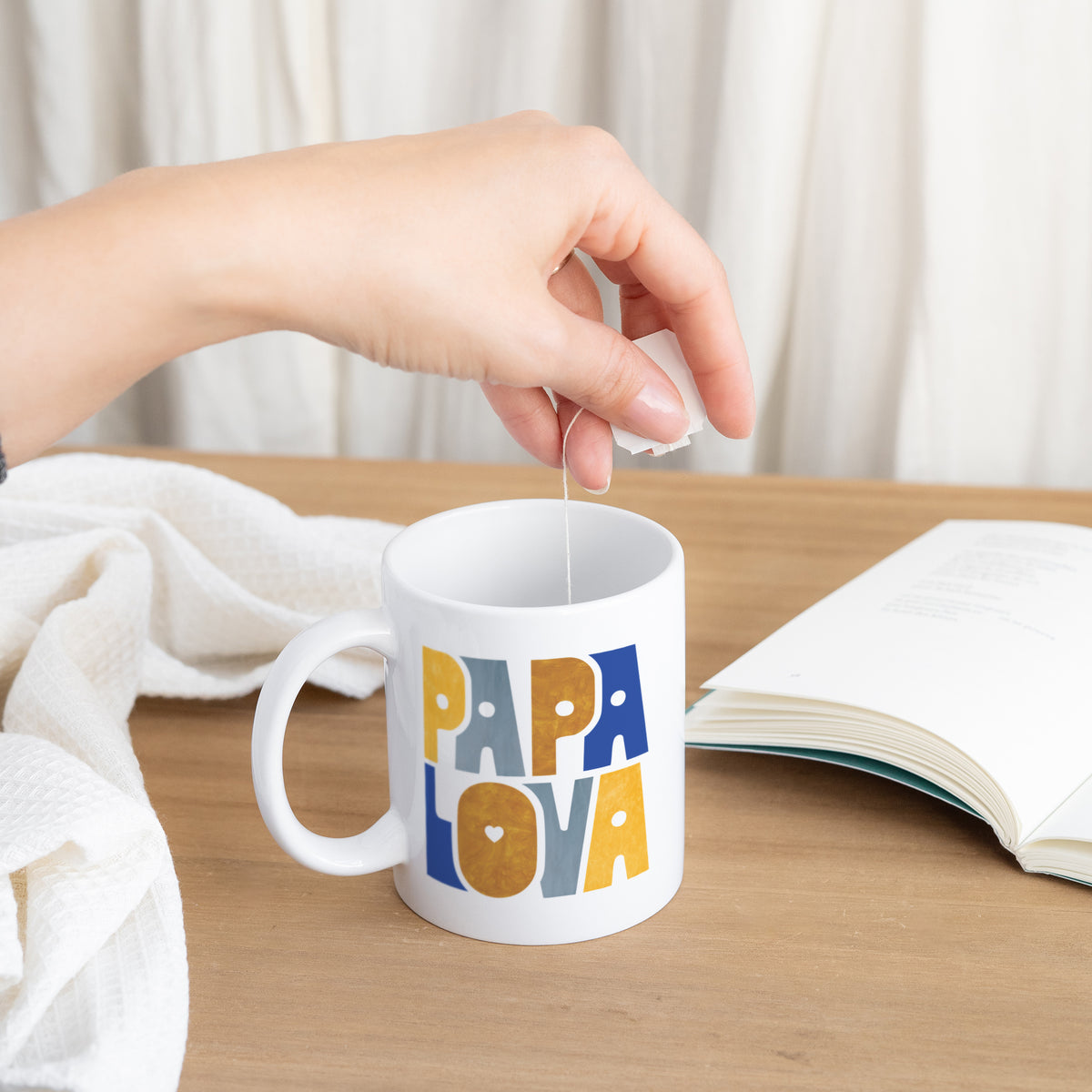 Mug Blanc Mon Papa Lova photo N° 3