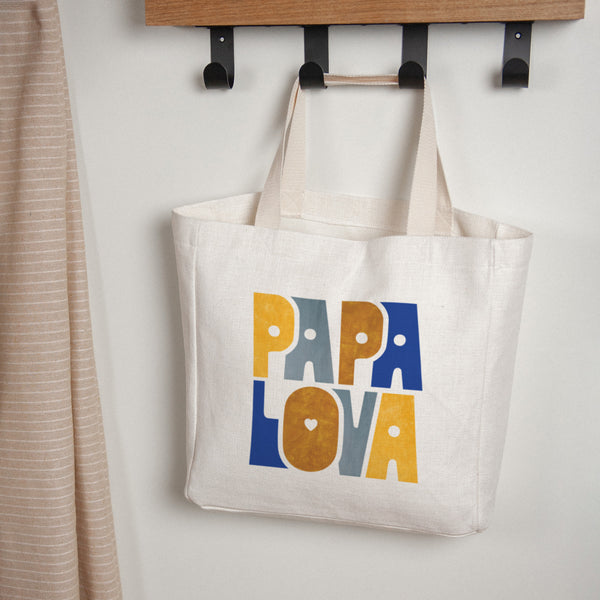 Tote bag Anse en toile Mon Papa Lova photo