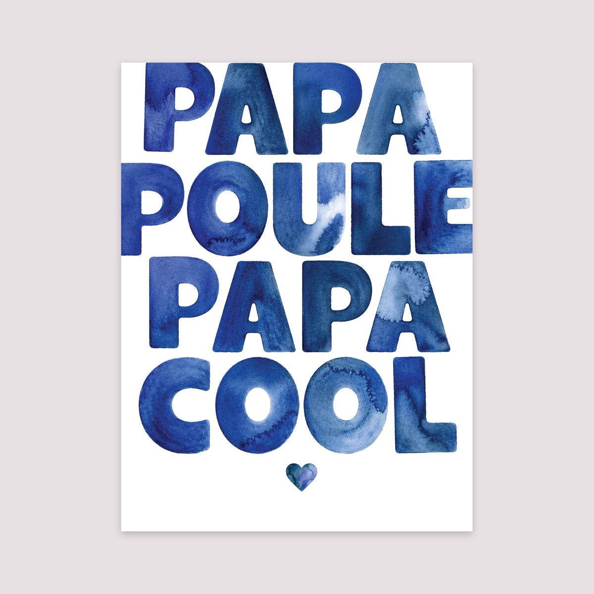 Affiche Portrait 30 x 40 cm PAPA POULE PAPA COOL photo N° 2