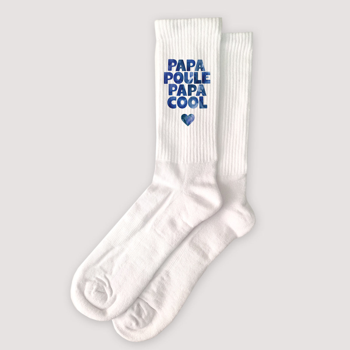 Chaussettes homme Blanches PAPA POULE PAPA COOL photo N° 1