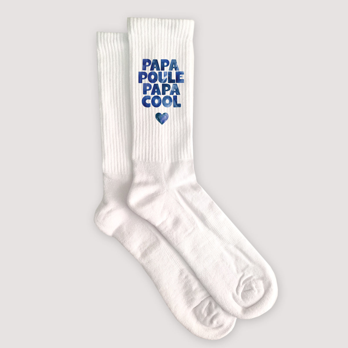 Chaussettes homme Blanches PAPA POULE PAPA COOL photo N° 3