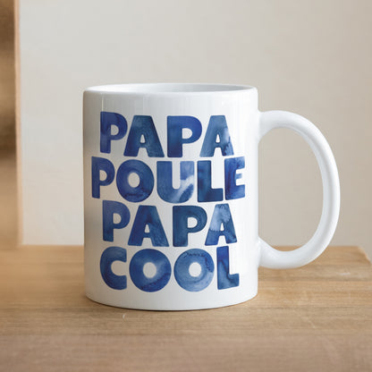 Mug Blanc PAPA POULE PAPA COOL photo N° 1