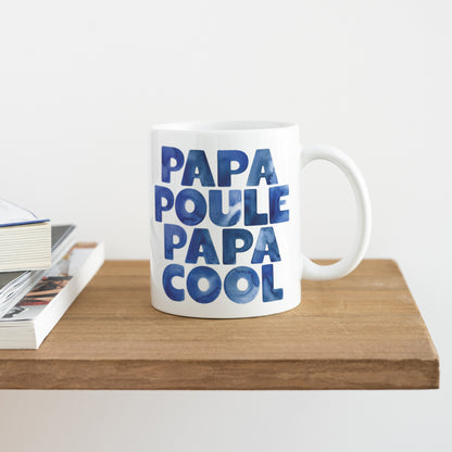Mug Blanc PAPA POULE PAPA COOL photo N° 4