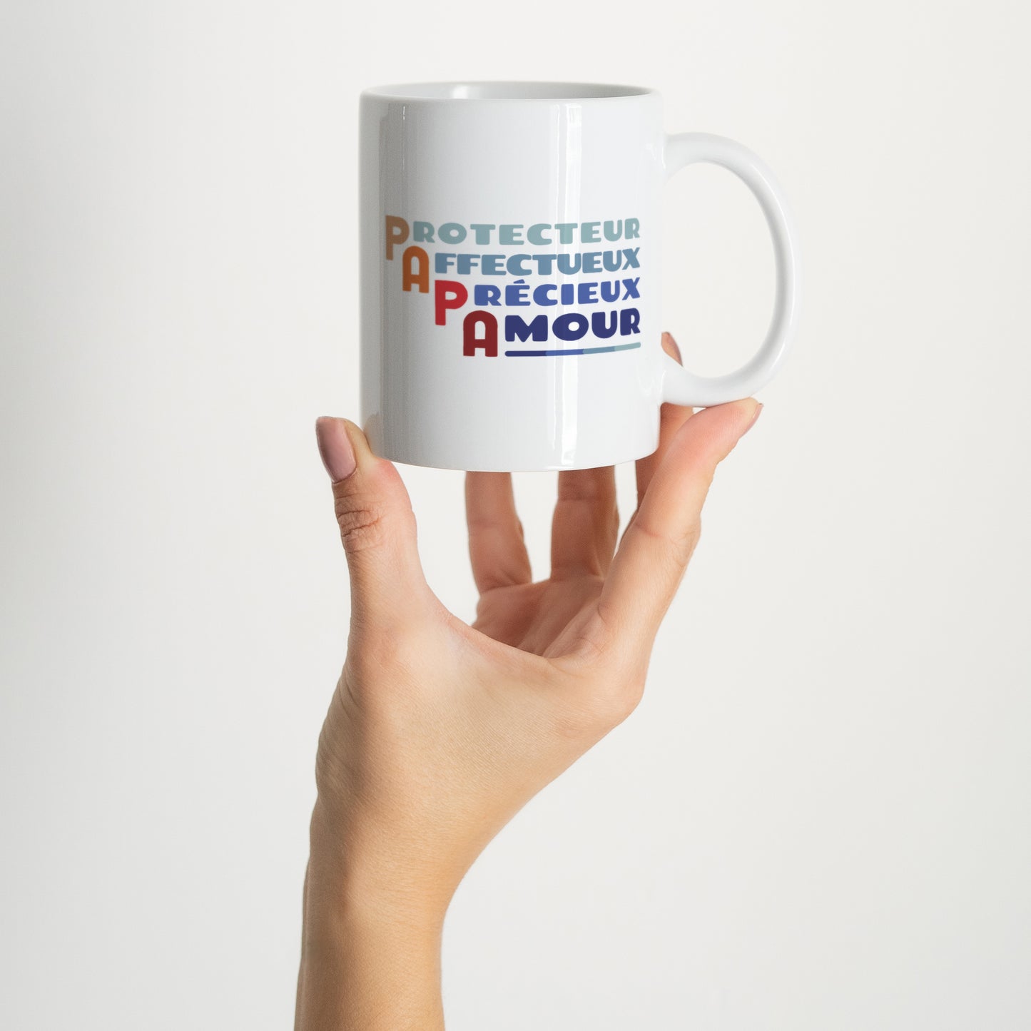 Mug Blanc Papa Acrostiche photo N° 2