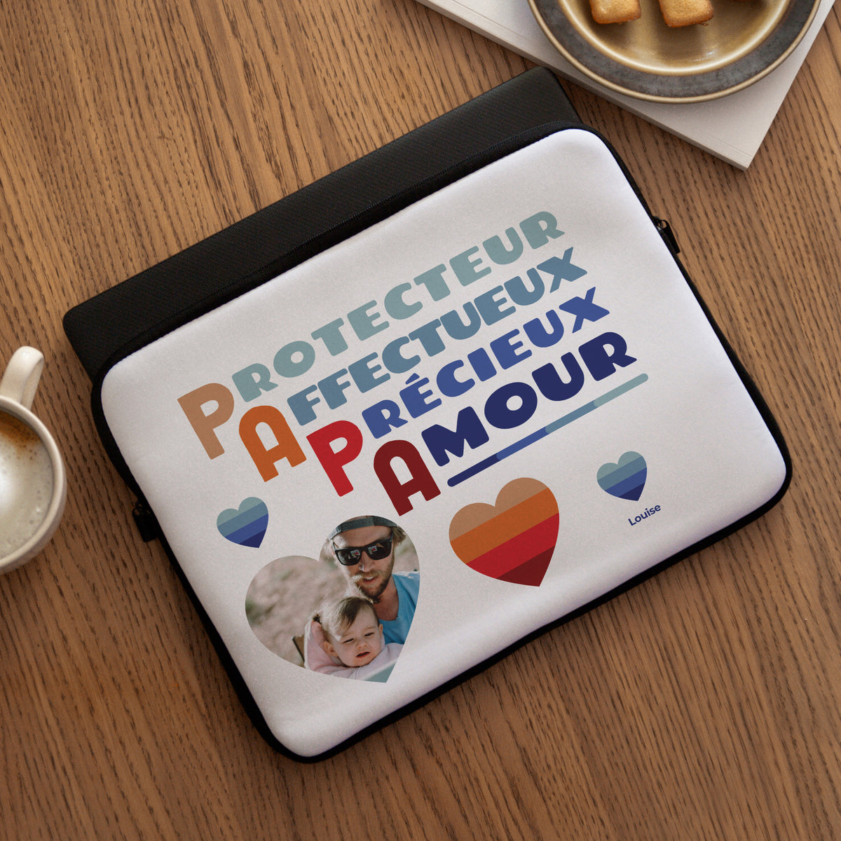 Housse ordinateur 15 pouces Papa Acrostiche photo N° 3