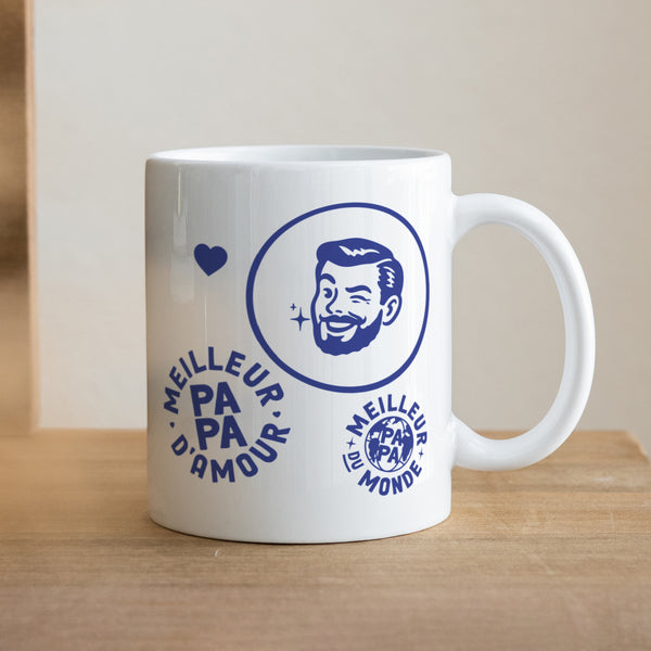 Mug Blanc Meilleur Papa d'Amour photo