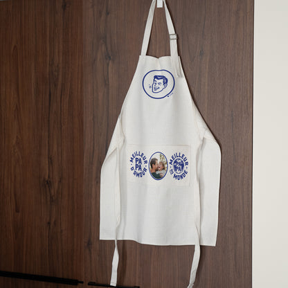 Tablier adulte Beige naturel Meilleur Papa d'Amour photo N° 2