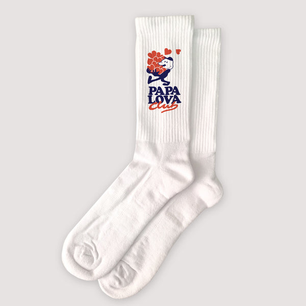 Chaussettes homme Blanches Papa Lova Club photo