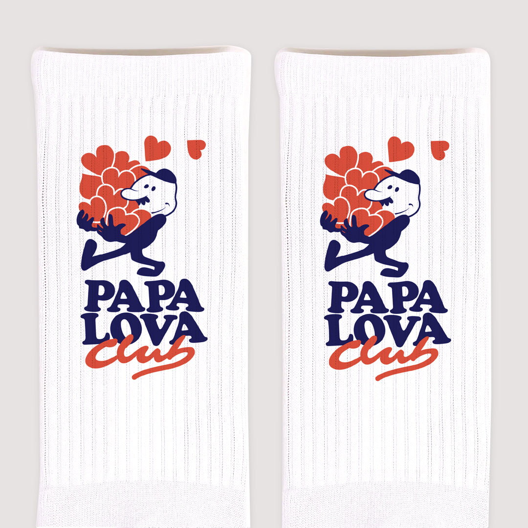 Chaussettes homme Blanches Papa Lova Club photo N° 3