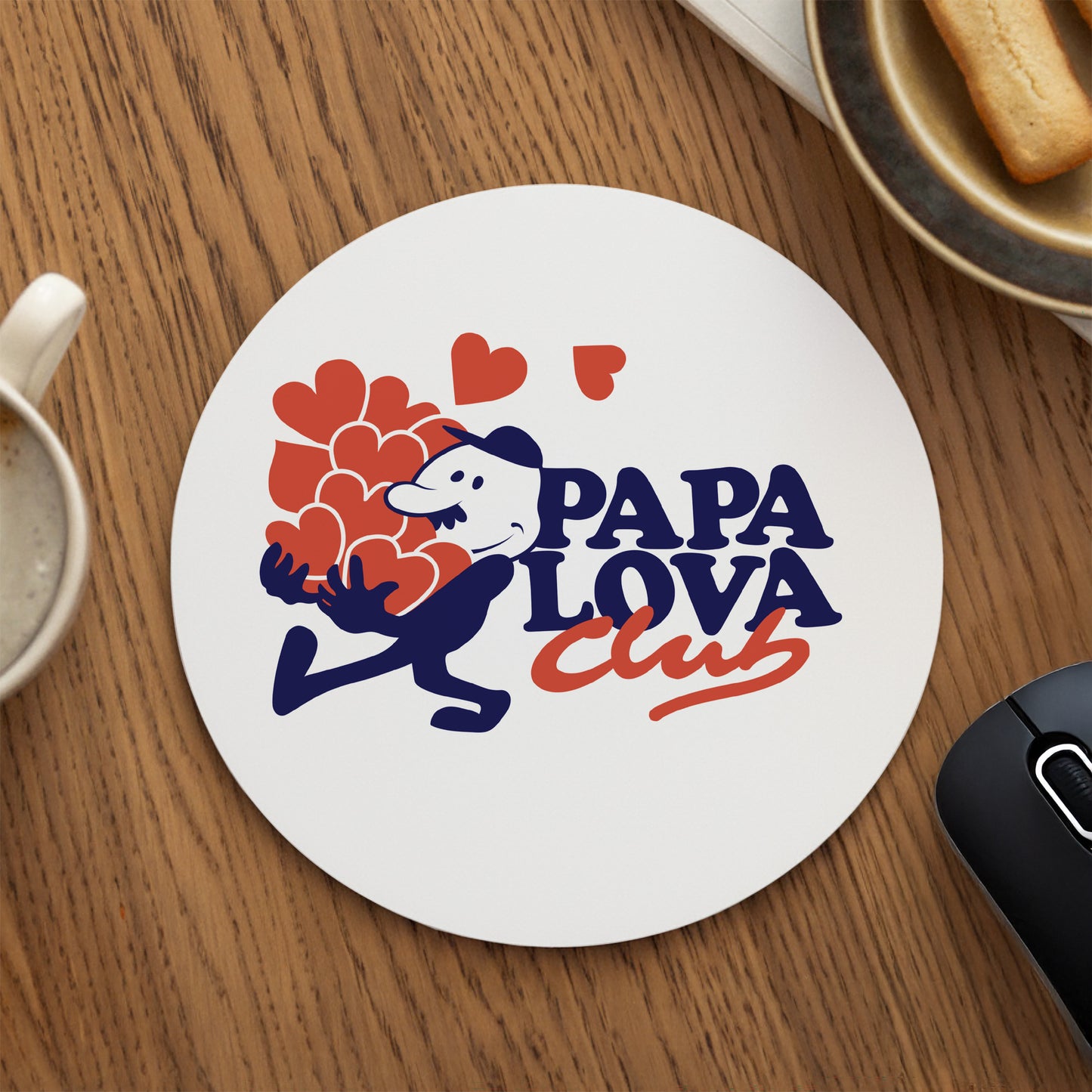 Tapis de souris Rond Papa Lova Club photo N° 1