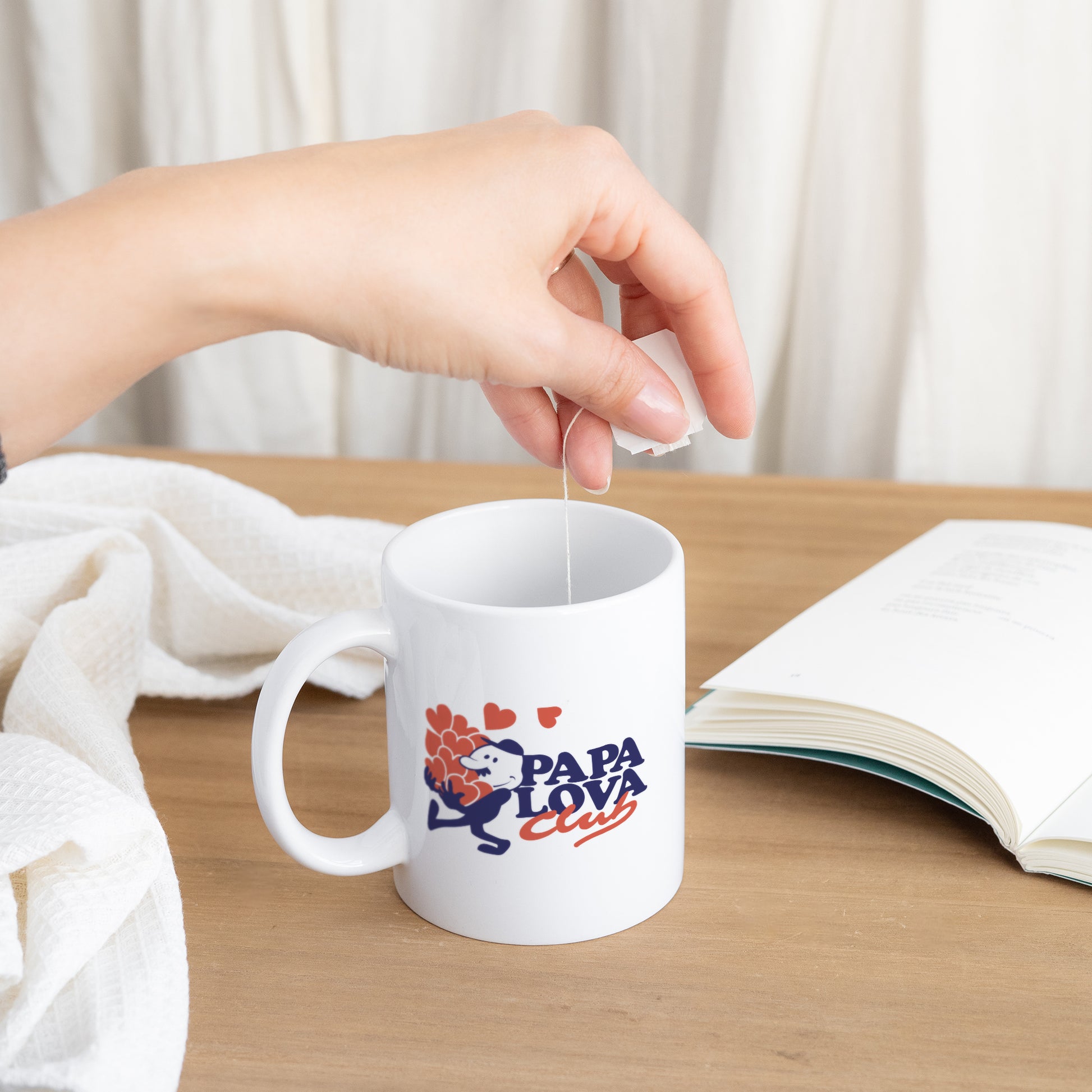 Mug Blanc Papa Lova Club photo N° 3