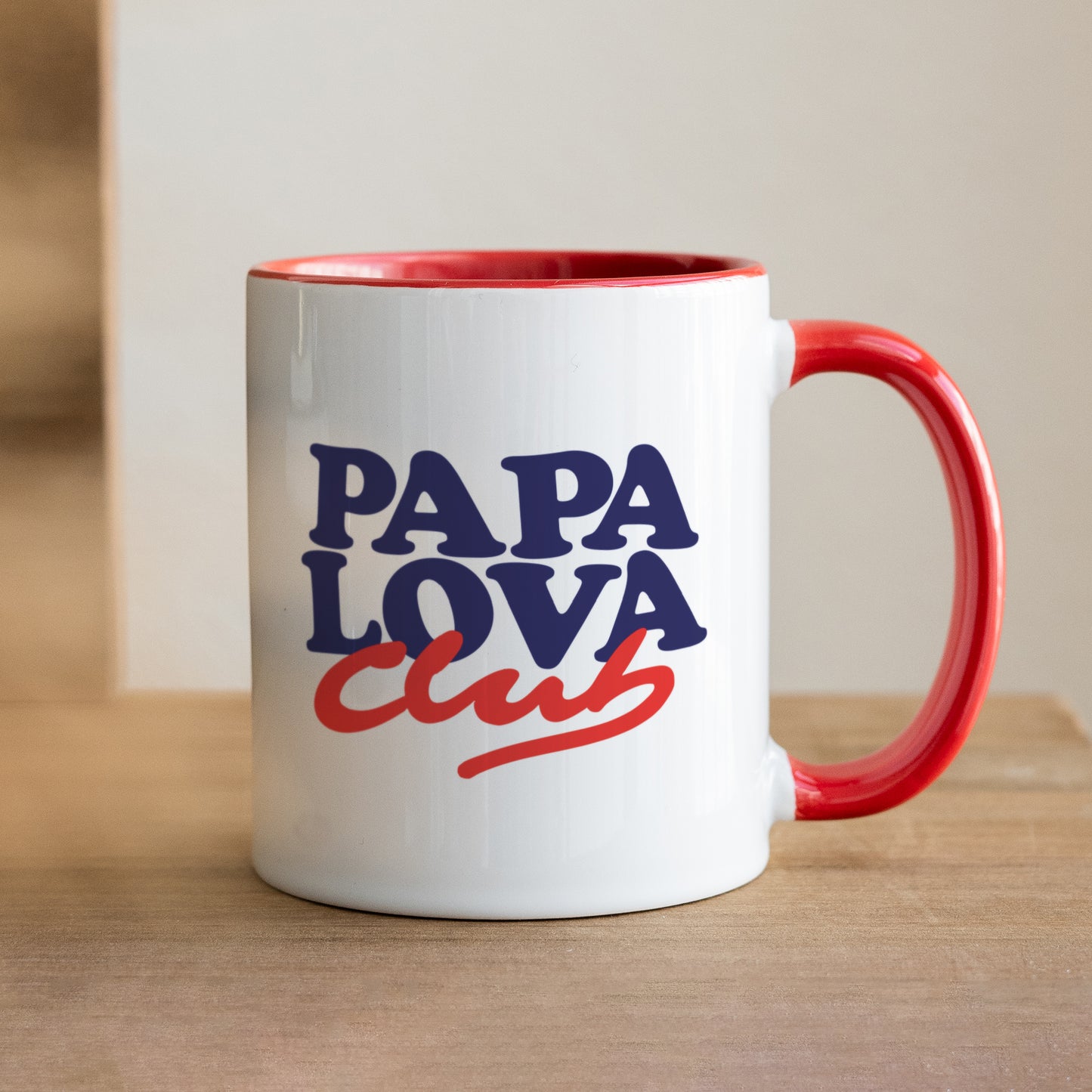 Mug Rouge Papa Lova Club photo N° 1