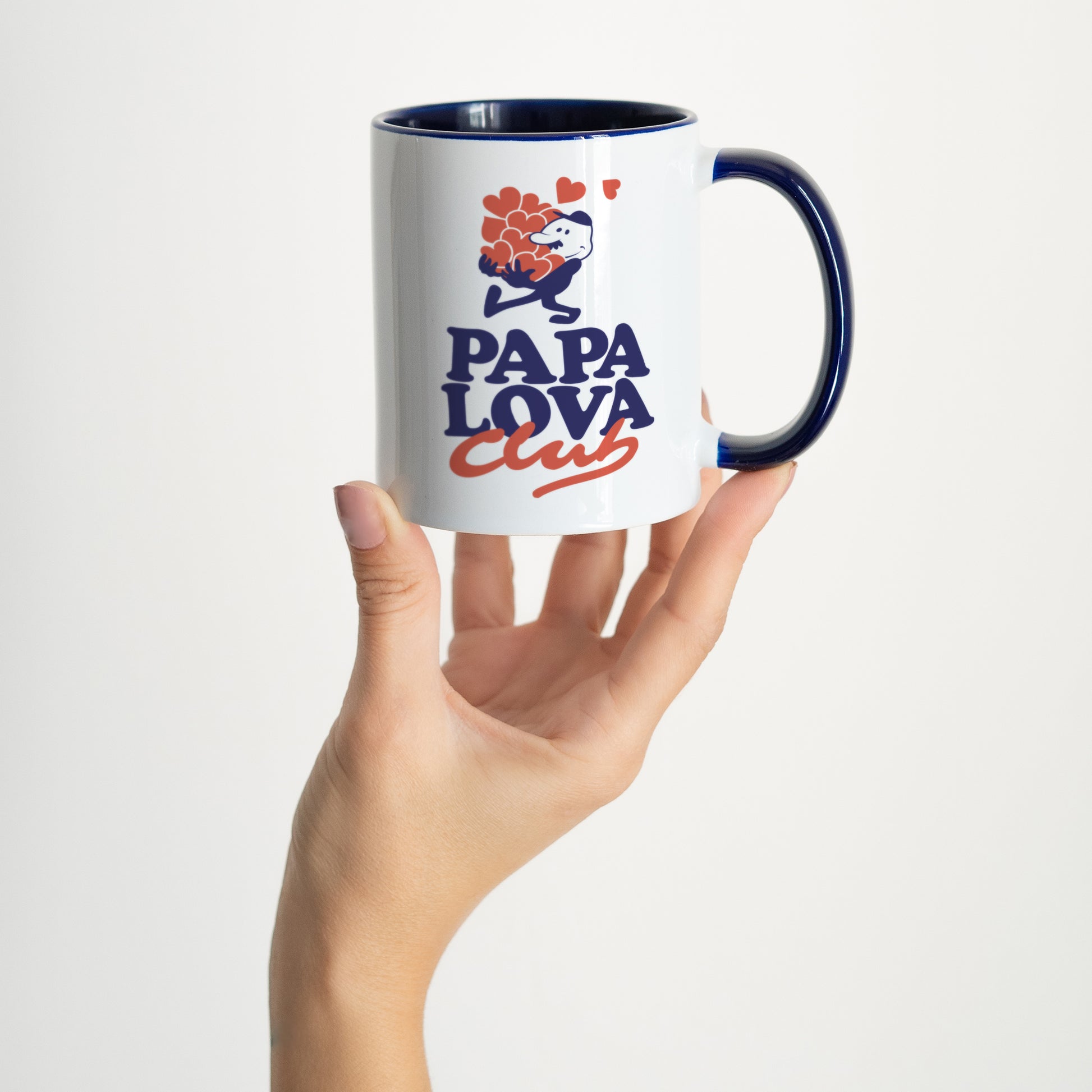 Mug Bleu Papa Lova Club photo N° 2