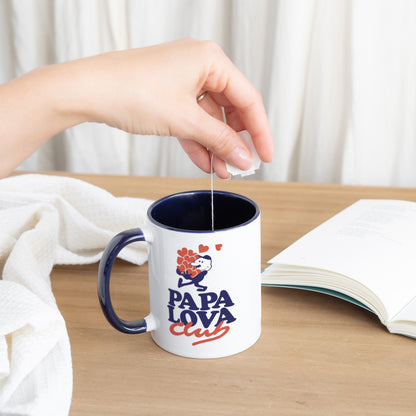 Mug Bleu Papa Lova Club photo N° 3