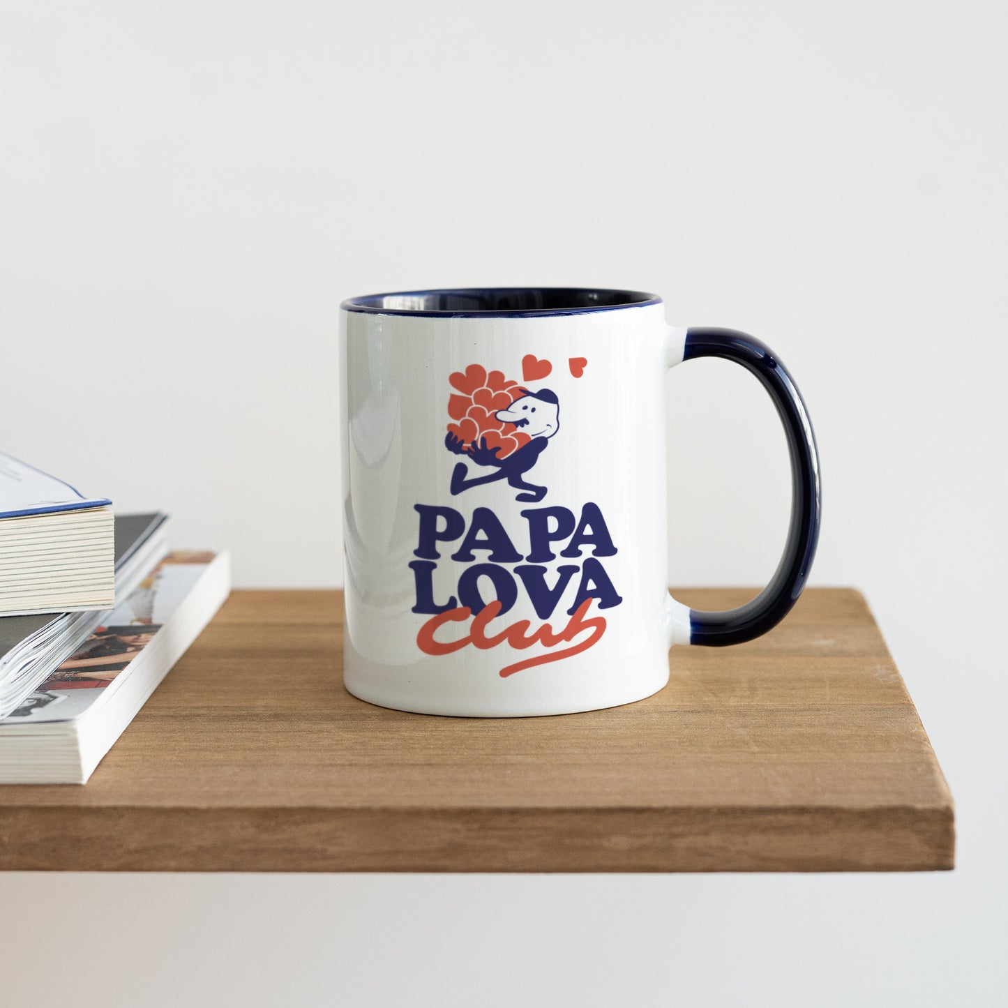 Mug Bleu Papa Lova Club photo N° 4