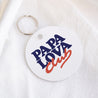 Porte-clés Rond Papa Lova Club photo N° 1