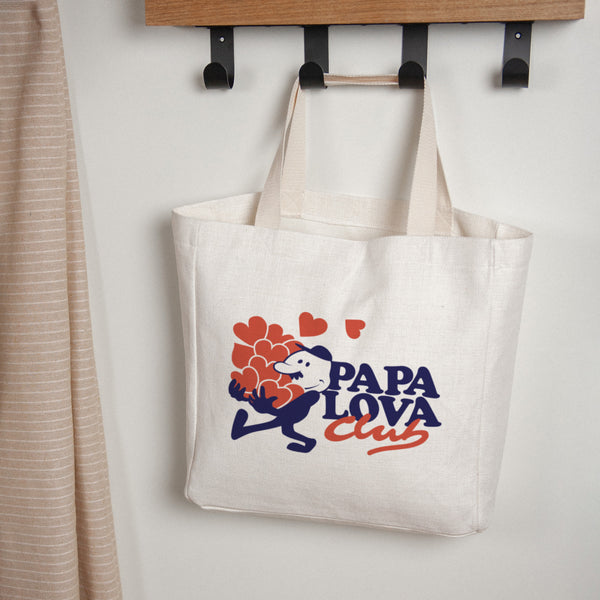Tote bag Anse en toile Papa Lova Club photo