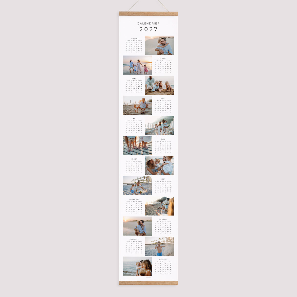 Calendrier Fin d'année Papier Au Fil des Jours photo N° 1