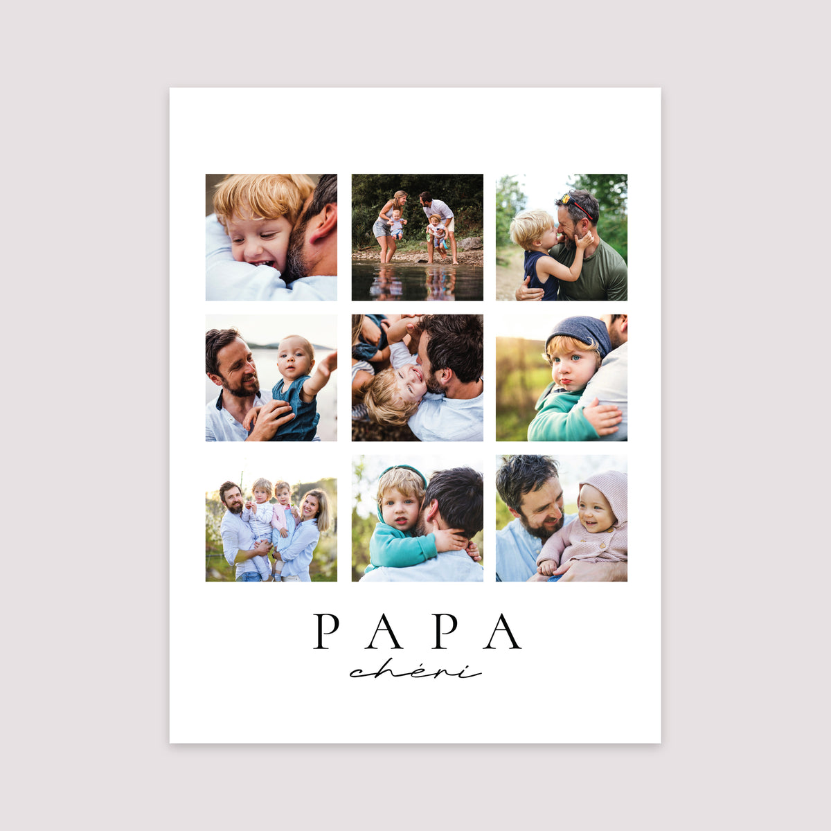 Affiche Portrait 30 x 40 cm Papa d’Exception photo N° 2