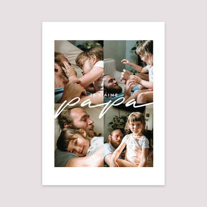 Affiche Portrait 30 x 40 cm Le Club des Papas Cool photo N° 2