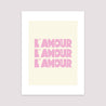 Affiche Portrait 30 x 40 cm L' Amour crème photo N° 2