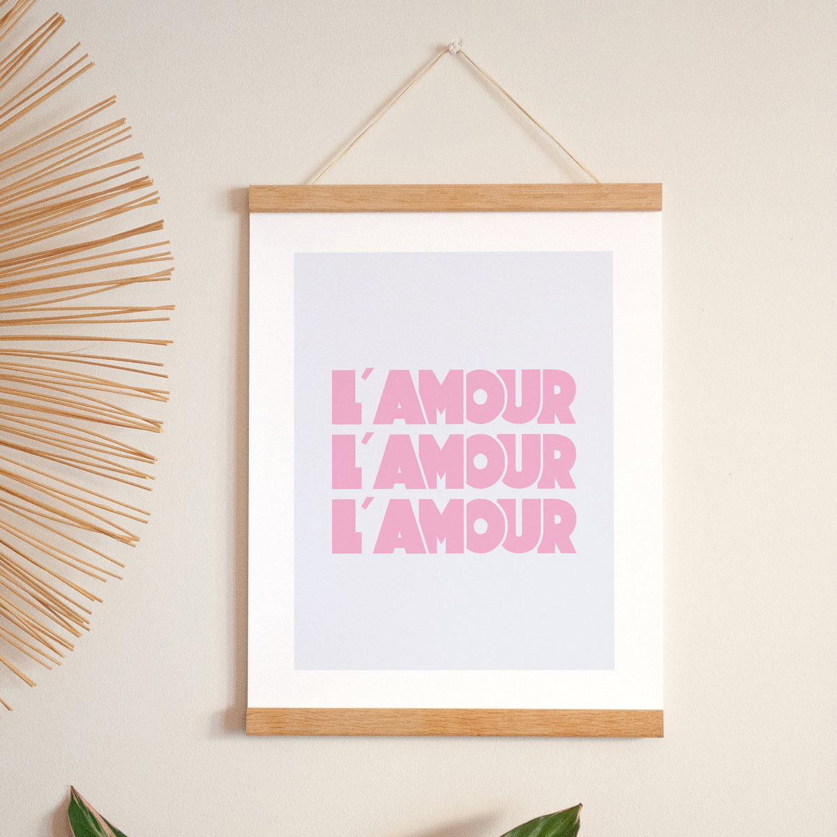 Affiche Portrait 30 x 40 cm L' Amour lavande photo N° 1