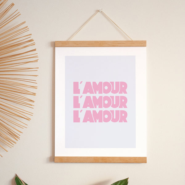 Affiche Portrait 30 x 40 cm L' Amour lavande photo