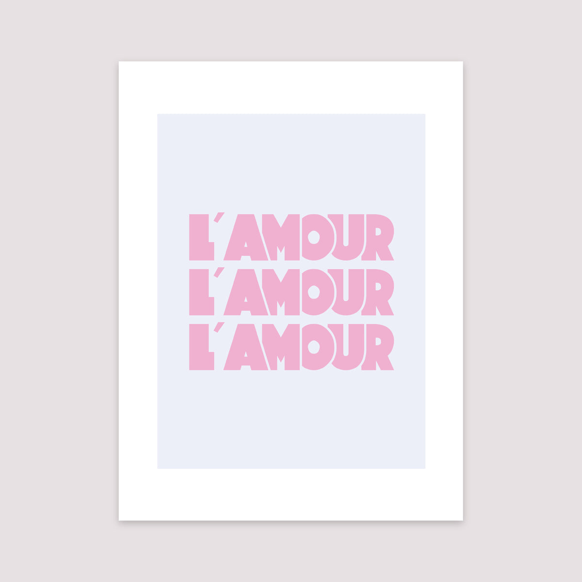 Affiche Portrait 30 x 40 cm L' Amour lavande photo N° 2