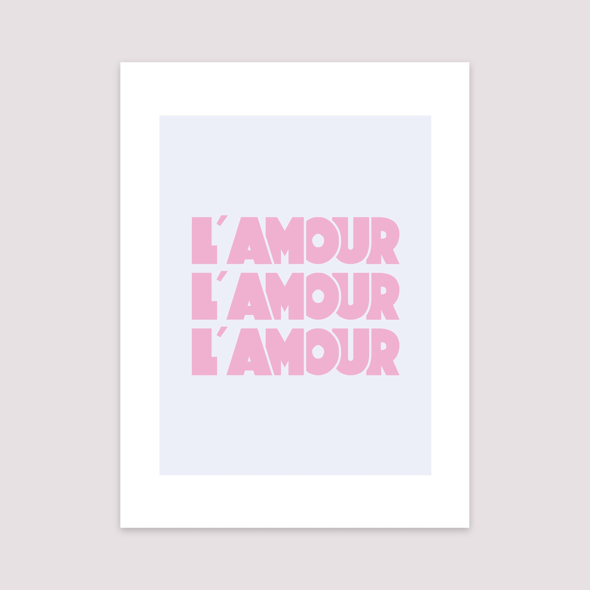 Affiche Portrait 30 x 40 cm L' Amour lavande photo N° 2