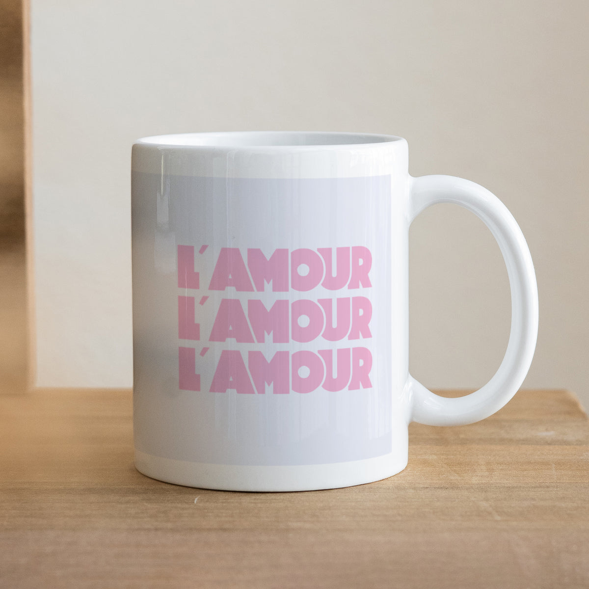 Mug Blanc L' Amour lavande photo N° 1