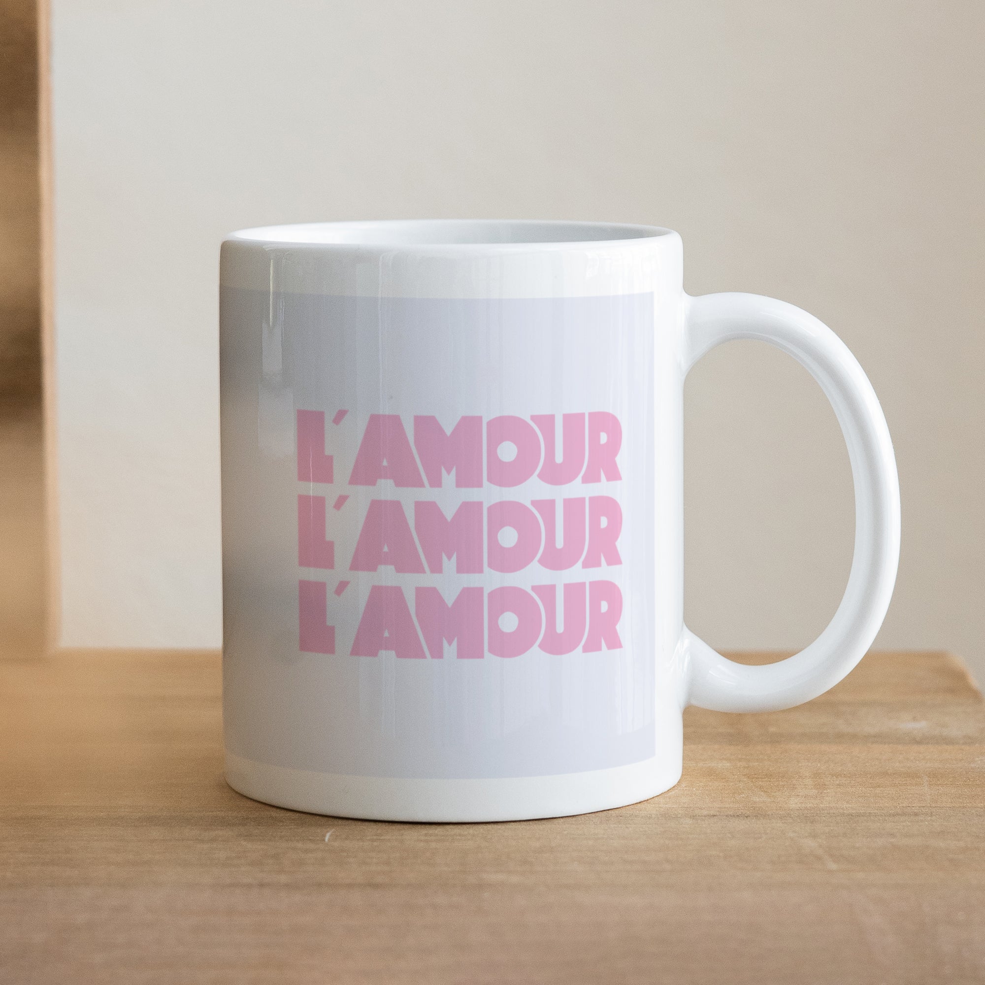 Mug Blanc L' Amour lavande photo N° 1