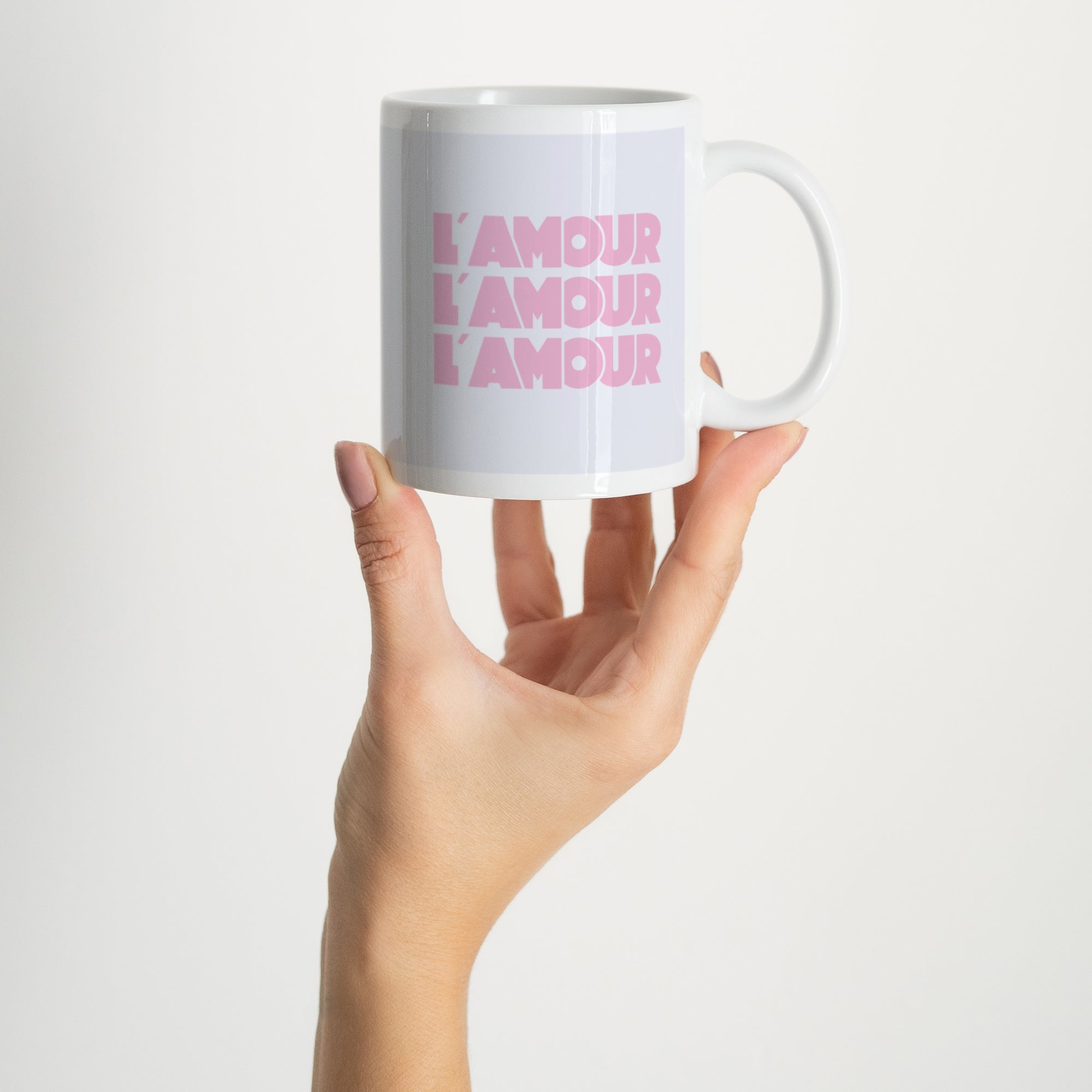 Mug Blanc L' Amour lavande photo N° 2