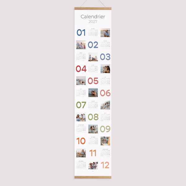 Calendrier Fin d'année Papier L'Art du Temps photo