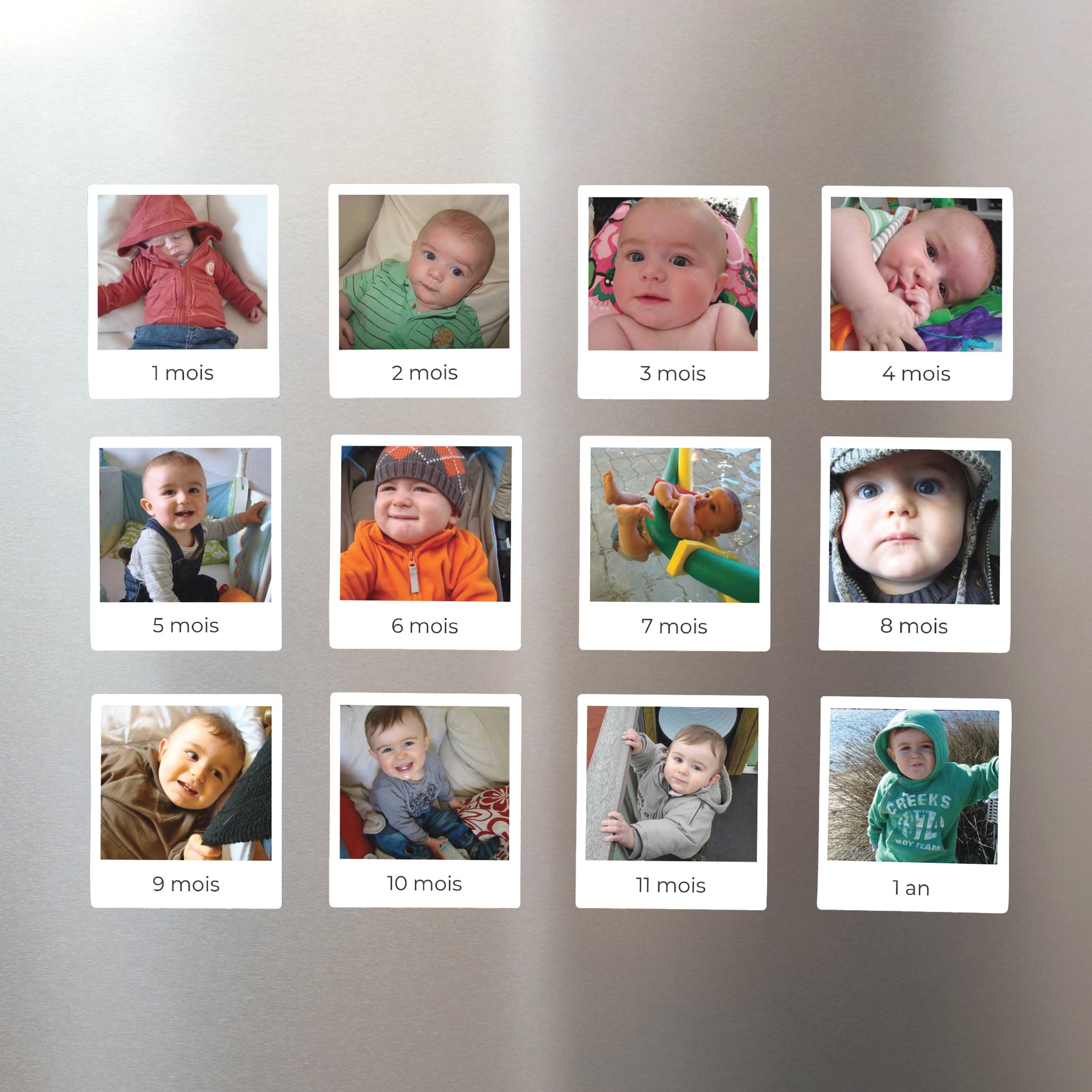 Tirage photo Photos Lot de 12, magnétique La Première Année de Bébé photo N° 1
