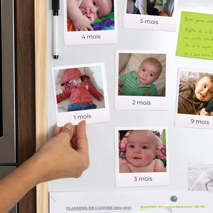 Tirage photo Photos Lot de 12, magnétique La Première Année de Bébé photo N° 2