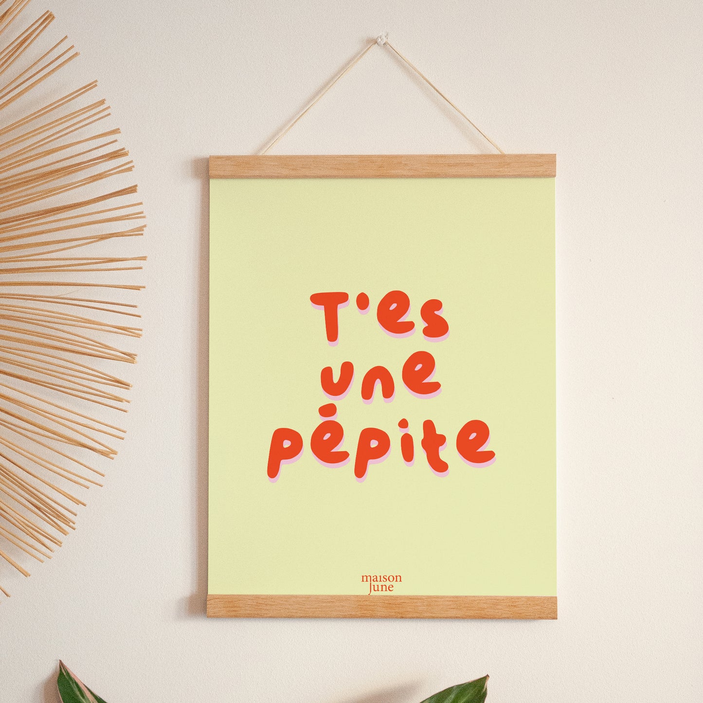 Affiche Portrait 30 x 40 cm T'es une pépite photo N° 1