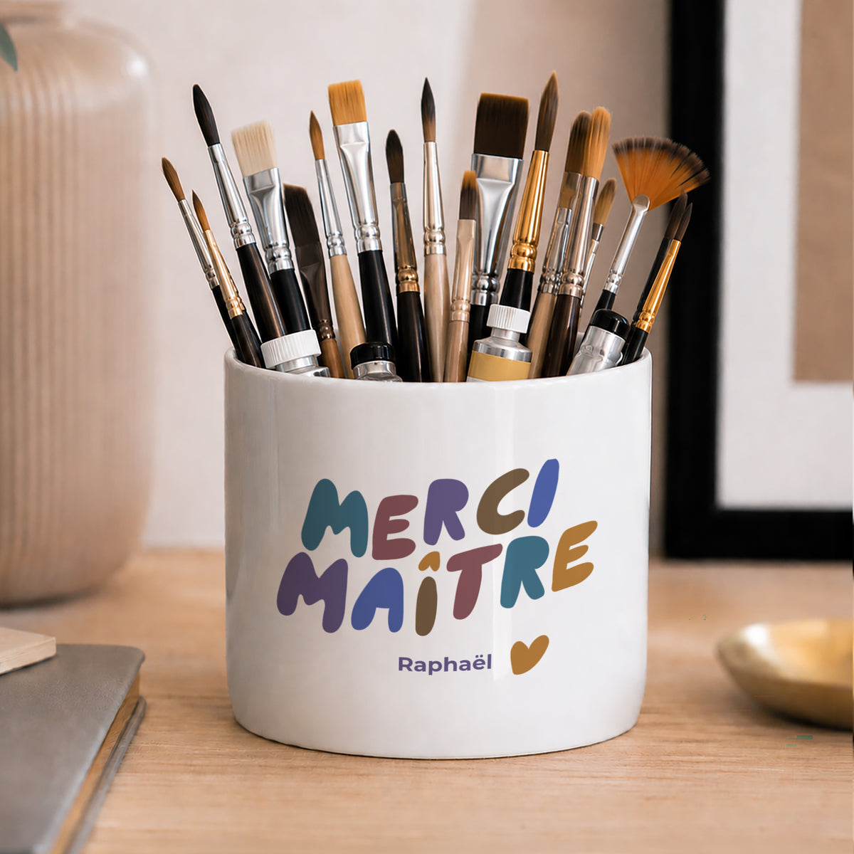 Pot à crayons 48 cl Merci Maître photo N° 2