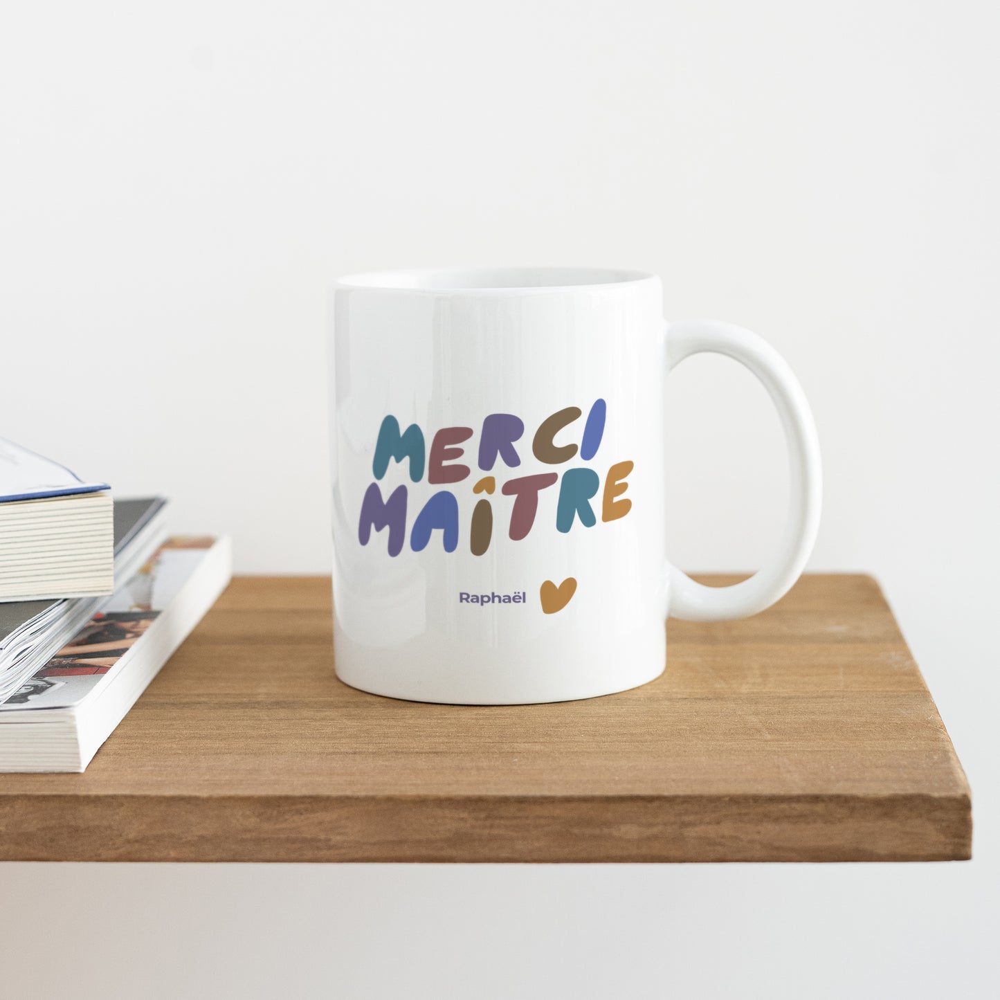 Mug Blanc Merci Maître photo N° 4