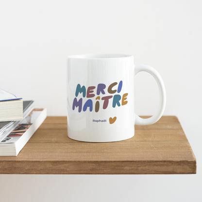 Mug Blanc Merci Maître photo N° 4