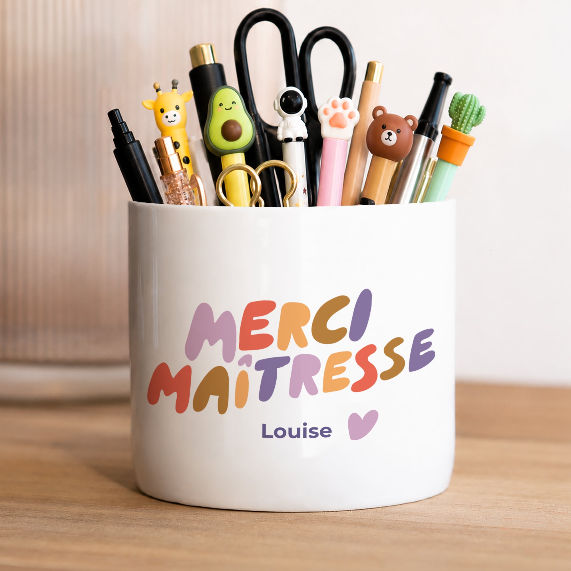 Pot à crayons 48 cl Un grand Merci Maîtresse photo N° 1