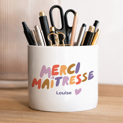 Pot à crayons 48 cl Un grand Merci Maîtresse photo N° 1