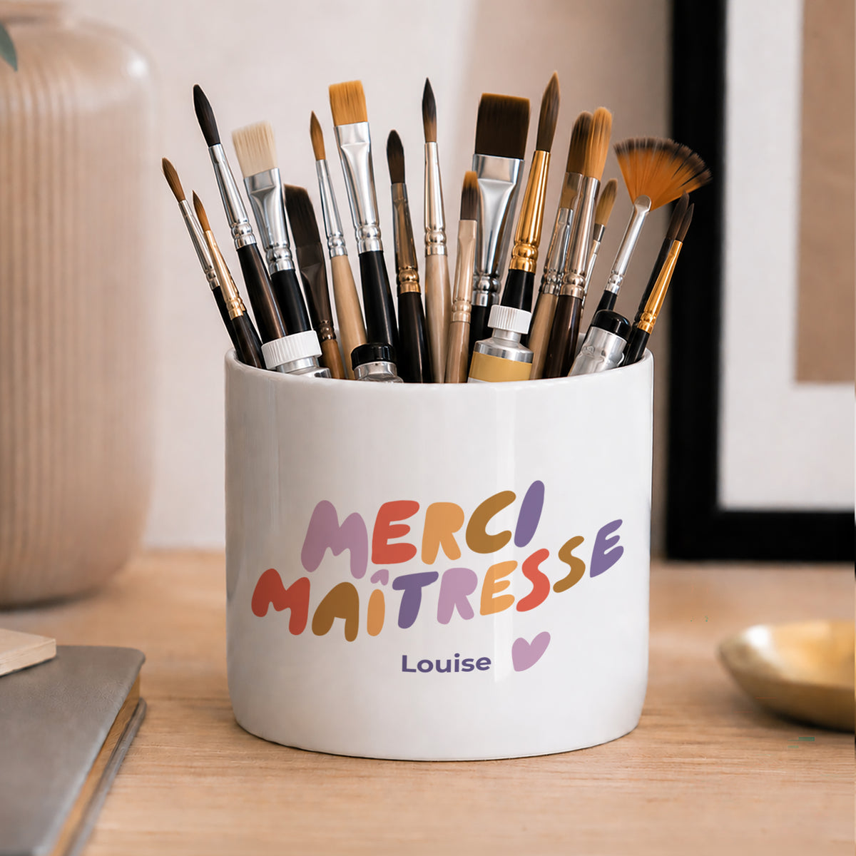 Pot à crayons 48 cl Un grand Merci Maîtresse photo N° 2