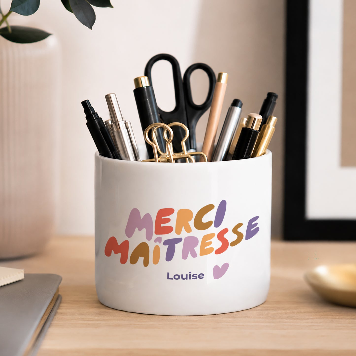 Pot à crayons 48 cl Un grand Merci Maîtresse photo N° 2