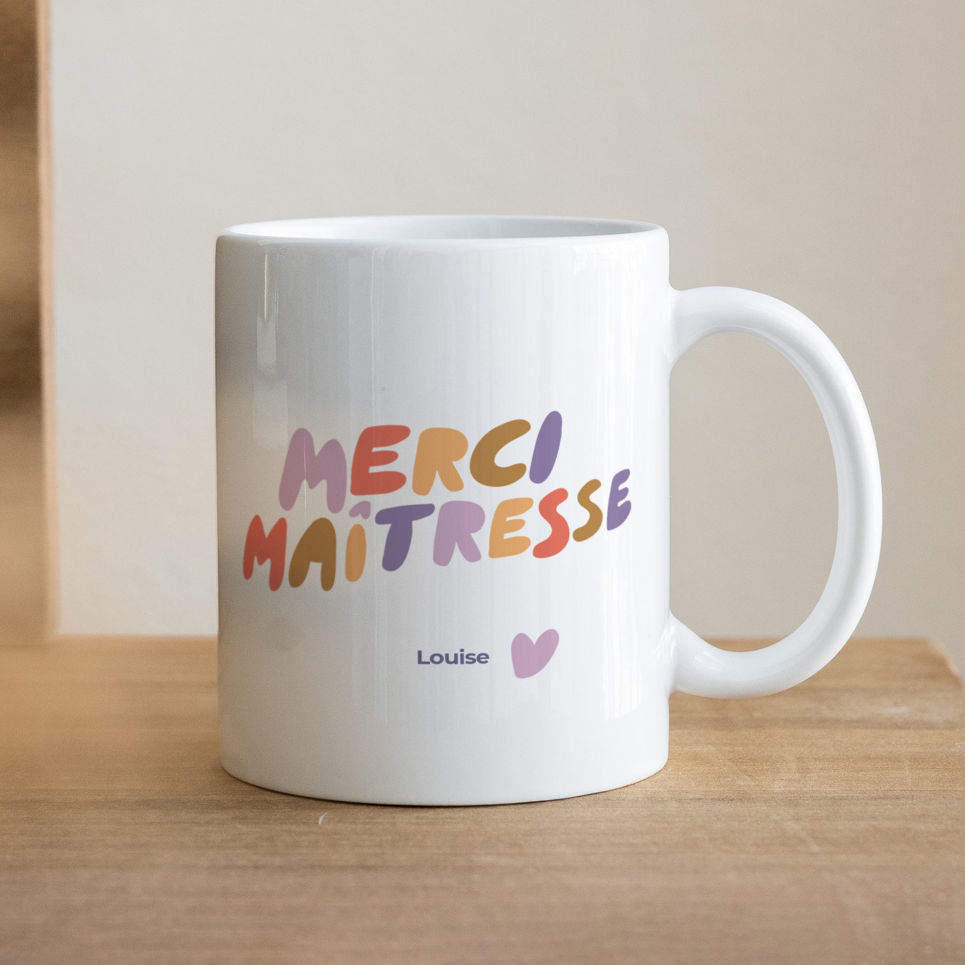 Mug Blanc Un grand Merci Maîtresse photo N° 1